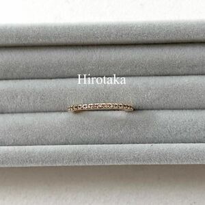 Hirotaka ヒロタカ　ダイヤモンドピンキーリング　K10 0.11ct