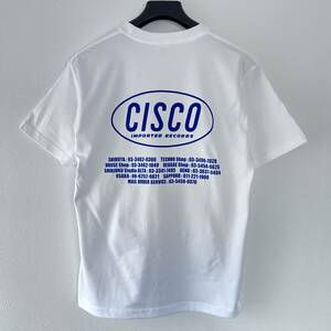 ホワイト/Lサイズ【CISCO RECORDS】シスコレコード Tシャツ 6.2oz ラップT ヒップホップT 