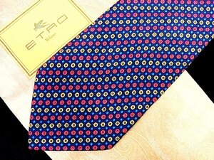 ♪今週の特売980円～♪2799♪良品【ETRO】エトロ【花 小花 柄】ネクタイ♪