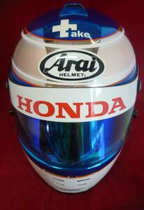 Arai/アライ　SA2000 NELL/プロ用ヘルメット/名記ペイント有/SHINYA選手？・詳細不明・中古品・現状渡し/レア