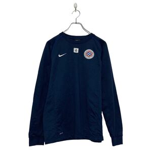 NIKE ロゴ スウェット トレーナー キッズ XL ビッグサイズ ネイビー バックプリント ナイキ 古着卸 アメリカ仕入 a607-6455