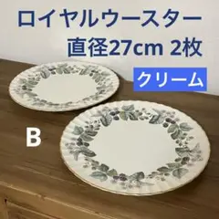 ディナー皿 2枚 ロイヤルウースター ラヴィニア クリームB