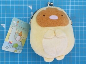 P79◆【長期在庫品】すみっコぐらし 《がまぐち／とんかつ》約13×9cm★ケイカンパニー