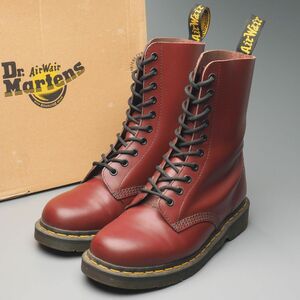 MG6934//*ドクターマーチン/Dr.Martens*メンズUK6/1490/10ホールブーツ/ショートブーツ/レザーシューズ/革靴/チェリー