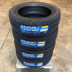 (JH007.7.2) 送料別[4本セット] PIRELLI ICE ZERO ASIMMETRICO 　215/55R17 98H XL 2022年製造室内保管 スタッドレス 215/55/17