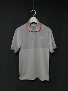 ◆NIKE GOLF ナイキ ゴルフ TOUR PAFORMANCE DRI-FIT ポロシャツ L　スラッシュボーダー