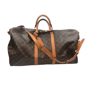 ルイ・ヴィトン LOUIS VUITTON キーポル・バンドリエール55 M41414 ブラウン モノグラムキャンバス ボストンバッグ ユニセックス 中古