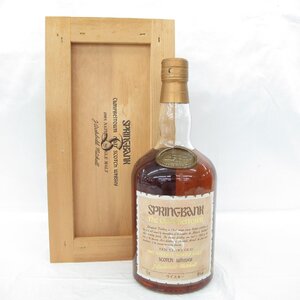 【未開栓】Springbank スプリングバンク 10年 100%ナチュラル シングルモルト ダンピーボトル ウイスキー 750ml 46% 木箱付 11741884 1222