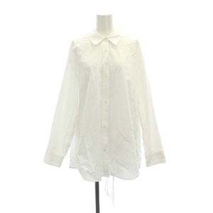 クラネ CLANE 23SS WAIST RIBBON SHAPE SHIRT シャツ 長袖 ウエストリボン 1 白 ホワイト /ES ■OS レディース