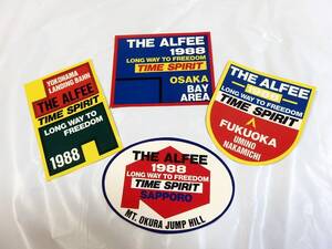 未開封！　THE ALFEE / ALL OVER JAPAN 1988 ライブステッカー 横浜 大阪 福岡 札幌 希少！