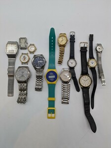 ジャンク時計 13点 まとめ SEIKO セイコーCASIO カシオ RICOH リコー ORIENT オリエント ALBA アルバ 他 クォーツ 手巻き 不動 QZ