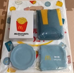 ★マクドナルド 福袋 2024 BRUNO ブルーノ　ポテト加湿器　ブランケット　ミニプレート　コインポーチ　新品未使用品　マック グッズの★