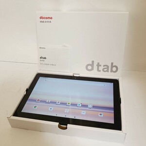 ほぼ未使用 シャープ dtab d-41A 10.1インチ docomo SIMフリー ホワイト 64GB/4GB タブレット 美品