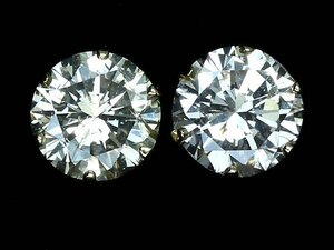 KV11980T【1円～】新品【RK宝石】≪DIAMOND≫ 極上ダイヤモンド 大粒 0.577ct / 0.571ct K18 高級 一粒ダイヤ ピアス