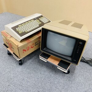 K066-Z18-197 NEC キャラクタディスプレイ JC-1204DH パーソナルコンピュータ PC-8001 通電確認済み 日本製 モニター キーボード