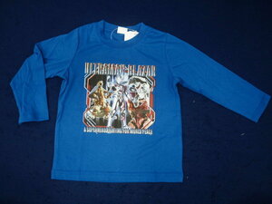 新品　130　ウルトラマンブレーザー　長袖Ｔシャツ　青　レターパック発送（代引き不可）ER9157