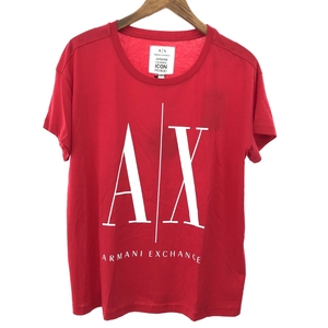 未使用品◆ARMANI EXCHANGE アルマーニエクスチェンジ 半袖 カットソー サイズ:M◆ レッド メンズ トップス