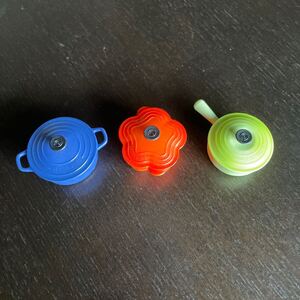 LE CREUSET ルクルーゼ マグネット 磁石 キッチンマグネット 3個セット 鍋