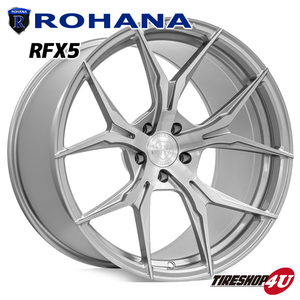 4本セット ロハナ Rohana RFX5 20X10.0j 5/112 チタニウム 選べるタイヤ 255/30R20 など AUDI アウディ A5 Sportback F5 8T Rotary Forged