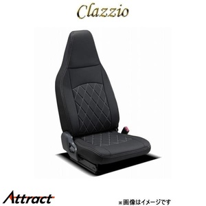 クラッツィオ シートカバー ストロングレザー キルトタイプ 2列シート車1列目のみ(ブラック×ホワイトステッチ)ミニキャブ バン DS17V