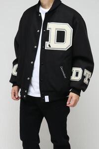 希少★新品本物【黒★3】★SQUAD VARSITY JACKET スクワッドバーシティスタジャン正規店購入 ディセンダント 限定入手困難 DESCENDANT 21AW