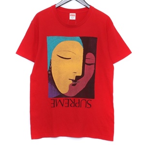 SUPREME Abstract Tee Mサイズ red シュプリーム アブストラクトTシャツ レッド 半袖カットソー 17ss