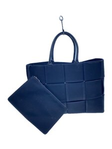 BOTTEGA VENETA◆ラージアルコ/トートバッグ/キャンバス/BLK//