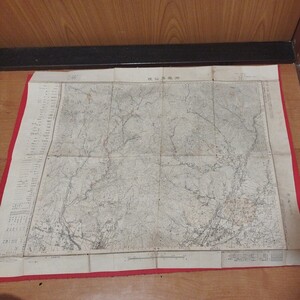 古地図　御嶽昇仙峡　昭和29年　山梨県甲府市 検） 古書和書古文書古本書籍NR