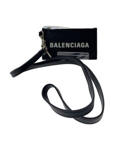 BALENCIAGA◆カードケース/牛革/BLK/メンズ/594548・1090・U・1317