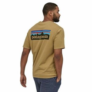 PATAGONIA パタゴニア P-6 ロゴ オーガニック メンズ Tシャツ P-6 LOGO ORGANIC T-SHIRT 38535 CLASSIC TAN CSC クラシックタン　XSサイズ