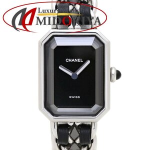 CHANEL シャネル プルミエール Mサイズ H0451【磨き済】 ステンレススチールx革 レディース/130272【中古】【腕時計】