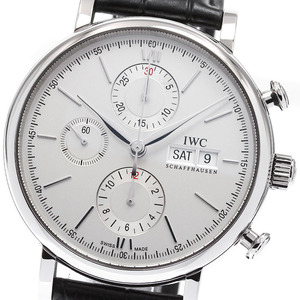 IWC IWC SCHAFFHAUSEN IW391007 ポートフィノ クロノグラフ デイデイト 自動巻き メンズ 良品 _823410