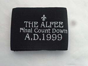 送料185円・小箱1■ THE ALFEE アルフィー　黒いリストバンド　Final Count Down A.D.1999