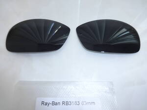  Ray-Ban レイバン RB3183(63MM) カスタム偏光レンズ BLACK Color Polarized 新品