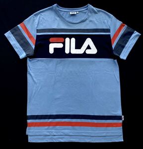 フィラ ビッグロゴ デカロゴ ロゴドン Tシャツ 大きいサイズ ビッグシルエット FILA 柳3178 スポーツ トレーニング タウンユース