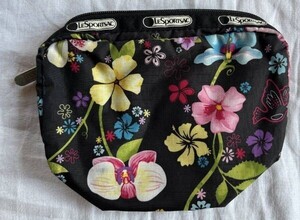 LESPORTSAC レスポートサック　ポーチ　花柄　カラフル