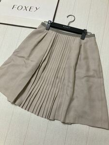 美品　foxey new york プリーツ　スカート　フォクシー