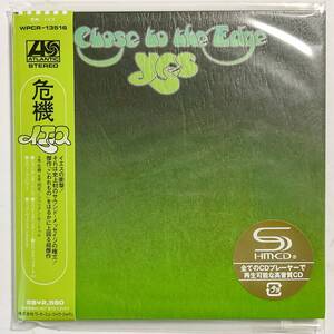 未開封　紙ジャケットCD　YES　危機　限定盤/ボーナストラック/SHM-CD　WPCR-13516　　　T017 