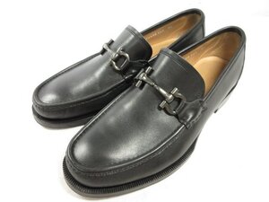 HH極美品 【サルヴァトーレフェラガモ Salvatore Ferragamo】 ガンチーニローファー スリッポン 靴 (メンズ) size8.5EEE 黒 □30MZA6286□