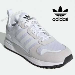 新品未使用 アディダス【25.5cm】 ZX 700 HD 定価11000円 オリジナルス スエード 本革 レトロランニング スニーカー adidas 白 本革 55781