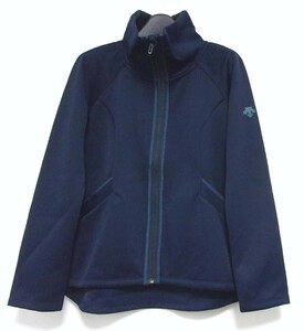 新品★DESCENTE★デサント★ダンボールスウェットジャケット★L★ネイビー★レディース★ジャージ★リフレクター★抗菌防臭★ストレッチ