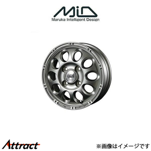 MID マナレイスポーツ ガイア ブリッグ アルミホイール 4本 キャリィ DA16T(12×3.5B 4-100 INSET45 シルバー)MANARAY SPORT GAIA BRIG