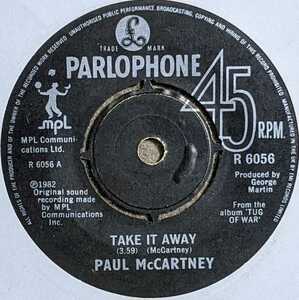 Paul McCartney-Take It Away★英Orig.7"