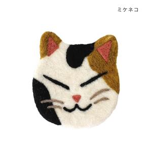 アニマルグッズ テーブルウエア コースター アニマル ミケネコ ねこ トモコーポレーション コップ敷き かわいい グッズ