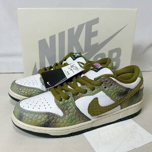 当選品 未使用 正規品 ALEXIS SABLONE × NIKE SB DUNK LOW PRO QS WHITE AND PACIFIC MOSS HJ3386-300 ナイキ ダンク ロー プロ 27.5cm