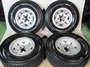 ☆TOYOTA■70系■ランクル■純正アルミ付スタッドレス■ワイドボディ■265/70R15■PCD139.7-6H/15-7J/OFF-20■DUNLOP■ウィンターMAXX■SJ8