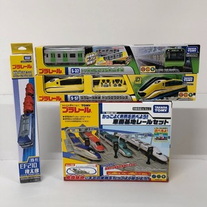 08w4311★1円~ 【ジャンク品】プラレールまとめ 電車 鉄道 車両基地レールセット 山手線 おもちゃ 中古品