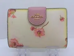 COACH 　コーチ　二つ折り財布　フローラルプリント　325