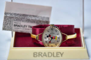 即決　 美品　 BRADLEY 　 ミッキーマウス　手巻時計　 ＳＷＩＳＳ　ブラッドレイ　ディズニー