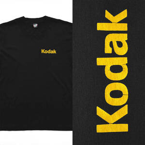 80sヴィンテージ｜KODAK 企業ロゴTシャツ [XL]｜80年代コーポレートT／90年代ビンテージ企業T／コダック／写真／フィルム／メイドインUSA